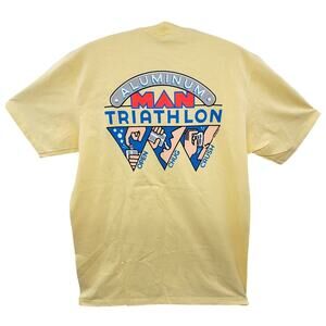 Crazy Shirts Hawaii Aluminum Man Triathlon Graphic Vintage Men’s Shirt